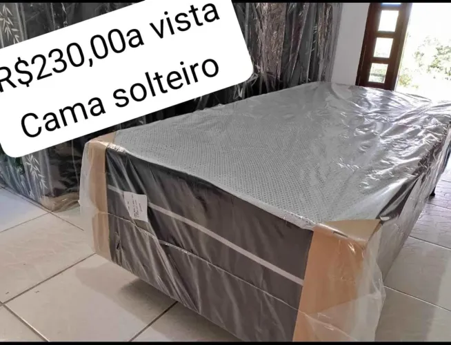 Cama solteiro molas ensacadas promoção