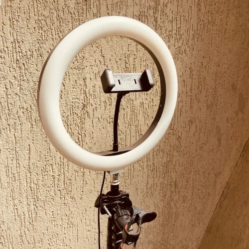 Ring Light com Tripé e dois suportes para celular