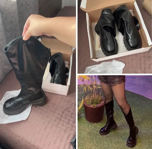 Bota Linda Versátil Preta
