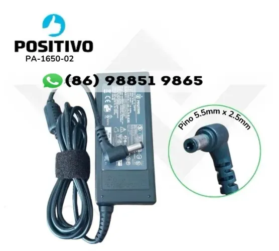 Carregador Notebook 19V 90W 5.5x2.5mm Compatível ASUS JBL Positivo