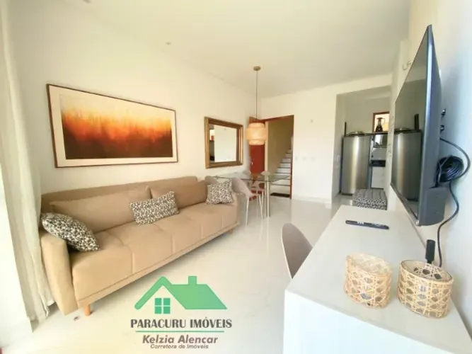Alugo apartamento de dois quartos mobiliado no Paracuru Beach