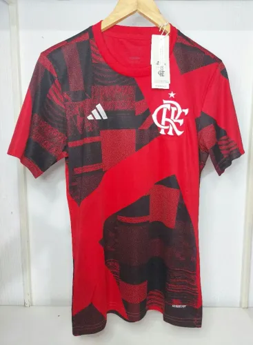 Camisa do Flamengo Pré-jogo 23/24 Oficial Adidas Masculino - Tamanho (P)