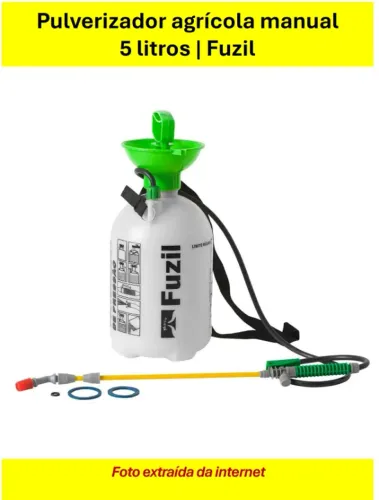 Pulverizador de pressão 5L, seminovo. Ótimo pra jardinagem.