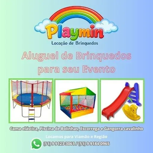 Aluguel de brinquedos,cama elastica e piscina de bolinhas 