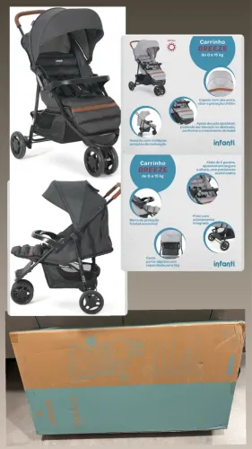 Carrinho de Bebê Infanti Breeze - Novo na Caixa