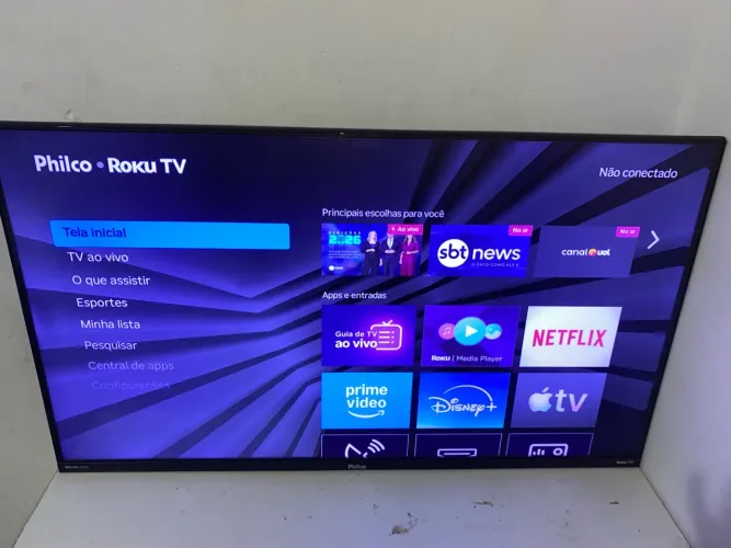 Tv 43 polegadas smart sem controle funciona tudo testo na hora