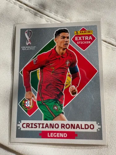 Cristiano Ronaldo Prata 2022 legend - extra sticker original panini
