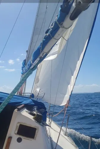 Vela mestra barco veleiro
