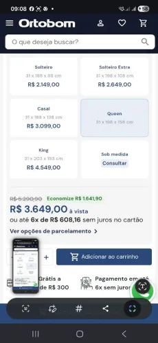 Colchão liberty ortobom 