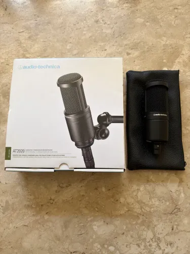 Microfone Audio Technica AT2020 + acessórios