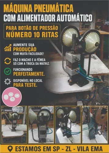 maquina de aplicar botão de pressão automatica