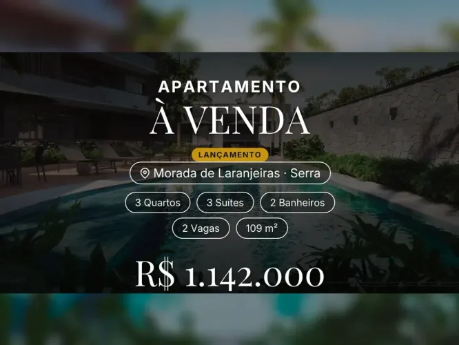 Apartamento Moderno em Morada de Laranjeiras: 3 Suítes e Varanda Gourmet!