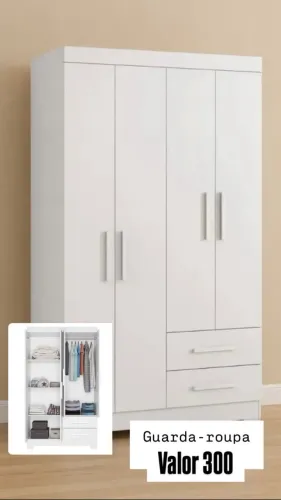 Vendo guarda-roupa pequeno, bem conservado por 400,00
