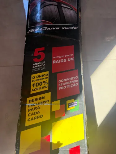 Calha de chuva tg poli defletor fume auto adesiva