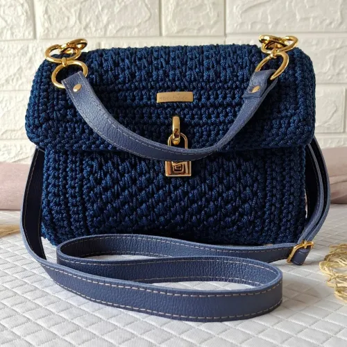 Bolsa de Crochê moderna