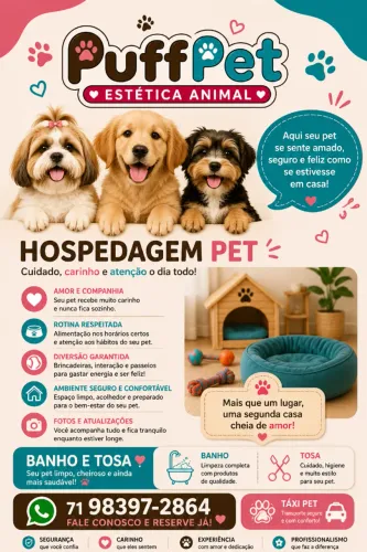 ? HOSPEDAGEM PET  - PUFF PET ?