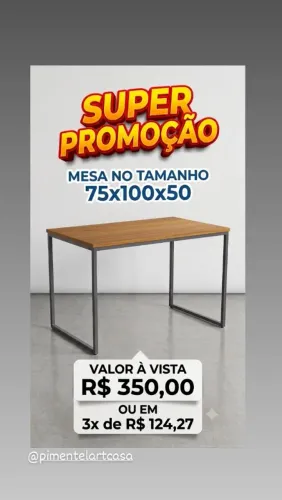 Mesa no estilo industrial