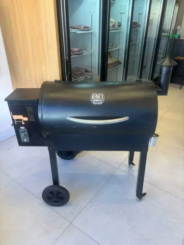 DEFUMADOR PIT SMOKER GRILL KINGS BARBECUE ELETRONICO 220V PELLET