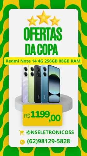 Redmi Note 14 4G 256GB 08RAM LACRADO ENTREGAMOS