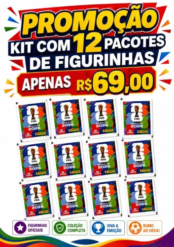 Figurinhas oficial copa 2026