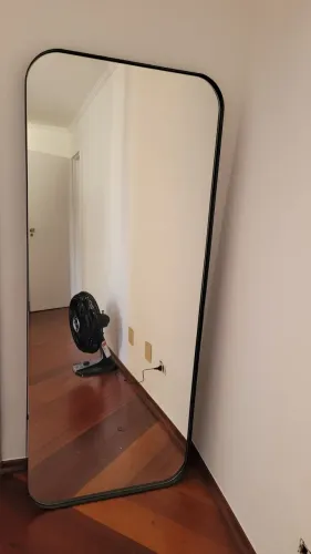 Espelho Chão Retrô 170 x 70 cm - Moldura em Aço