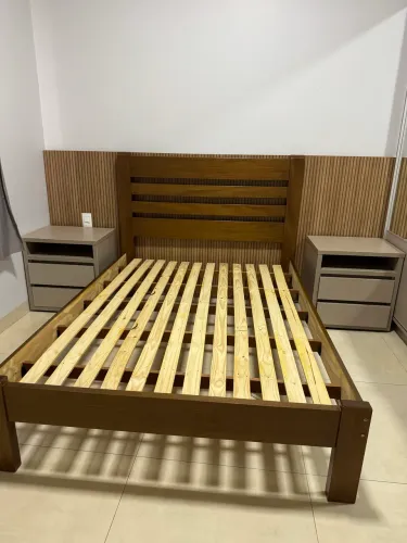 Cama casal madeira