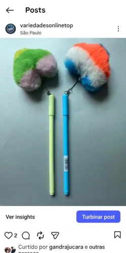 Caneta Esferográfica com Pingente (preço por unidade)