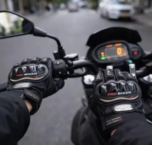 Luvas de motoqueiro
