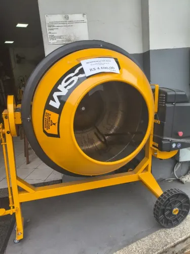 Betoneira CMS 400 litros 1 TRAÇO MONOFÁSICA 110/220 V - produto novo.