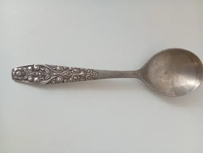 COLHER ANTIGA ?GERMAN SILVER? - ESTILO VINTAGE