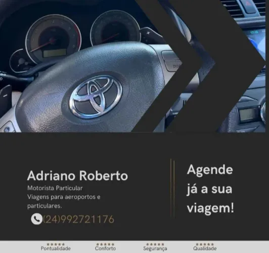 Viagens a Passeios ou Negócios, viagens para Aeroportos etc..