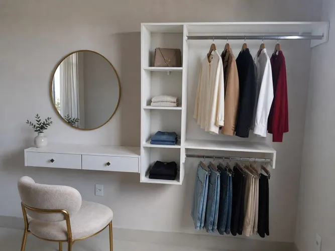 Closet com gavetas para lojas ou quartos a pronta entrega