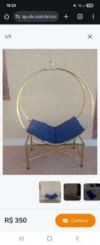Poltrona Arco ferro no estado