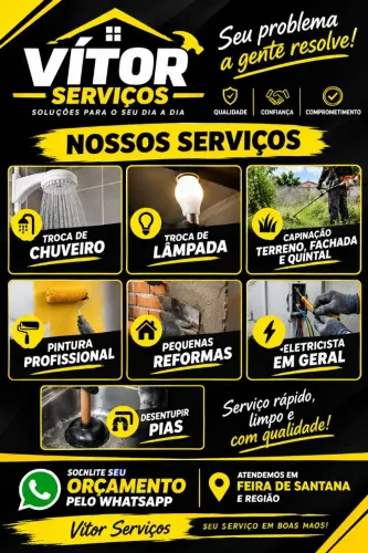 Serviços em geral, predeiro, eletricista, capinação e muito mais