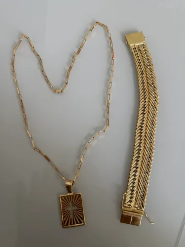 Corrente e Pulseira de ouro