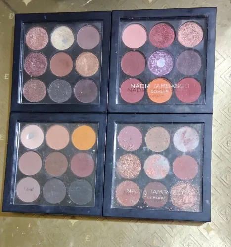 Kit 4 Paletas de Sombras Océane - Nádia Tambasco (Usadas/Desapego)
