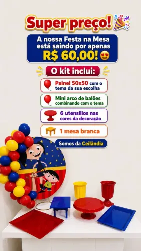 Venha fazer a decoração da sua festa conosco!