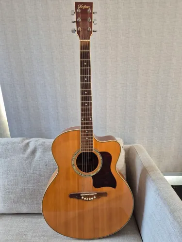 Violão Hofma Jumbo elétrico