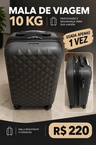Mala de viagem 10kg - Aceito Cartão