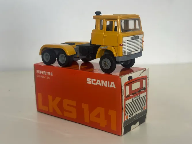 Rara Amarela! Miniatura Arpra Scania LKS 141 1/50 