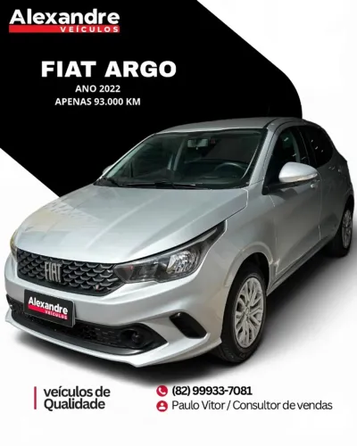 Fiat Argo 1.0 6V Flex. 2022