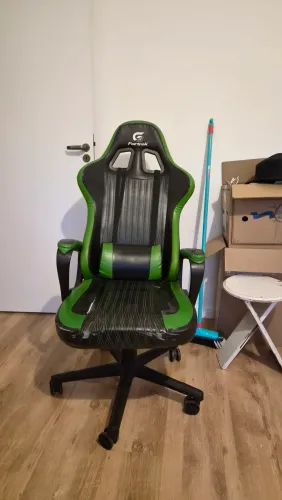 doação: cadeira gamer escritório verde fortrek