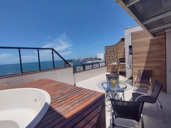 Cobertura para venda tem 326 metros quadrados com 4 quartos em Praia do Morro - Guarapari
