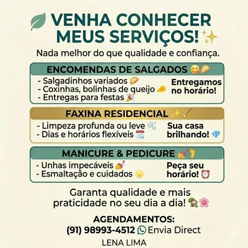 Lena prestadora de serviço