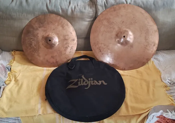 Ride e crash Zildjian Avedis + bag Top Só 900