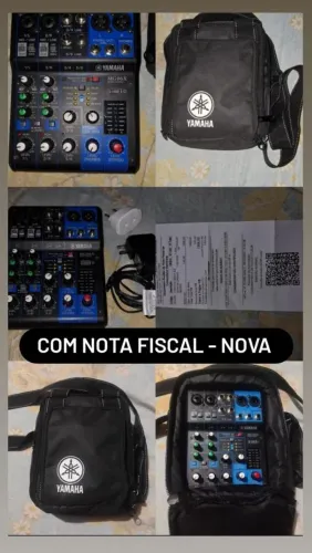 ? VENDO MESA DE SOM YAMAHA MG06X - 6 CANAIS ?