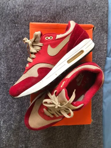 tênis nike air max 1 premium retro red