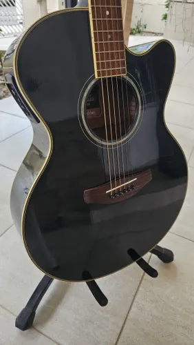 Violão Yamaha CPX700II com Bag RockBag Violão Eletroacústico Profissional - Estado de Novo