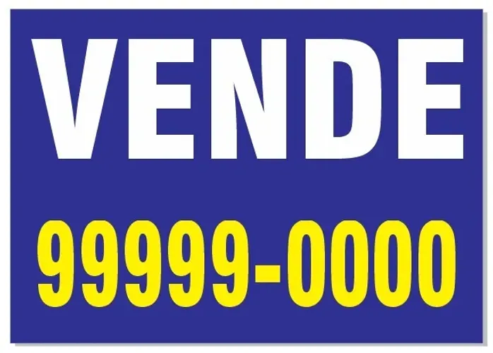 Placa em pvc para imobiliária