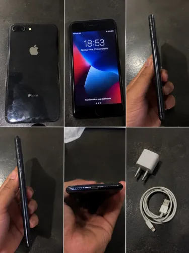 iPhone 8 Plus com carregador original 
